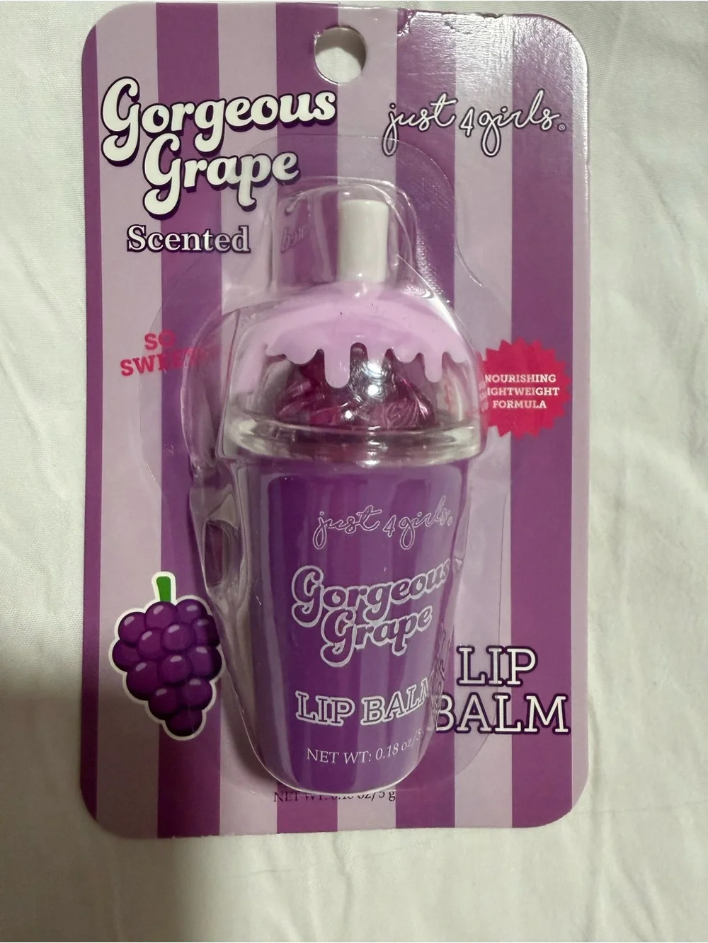 Bold Blueberry Scented Lip Balm by just 4 girls